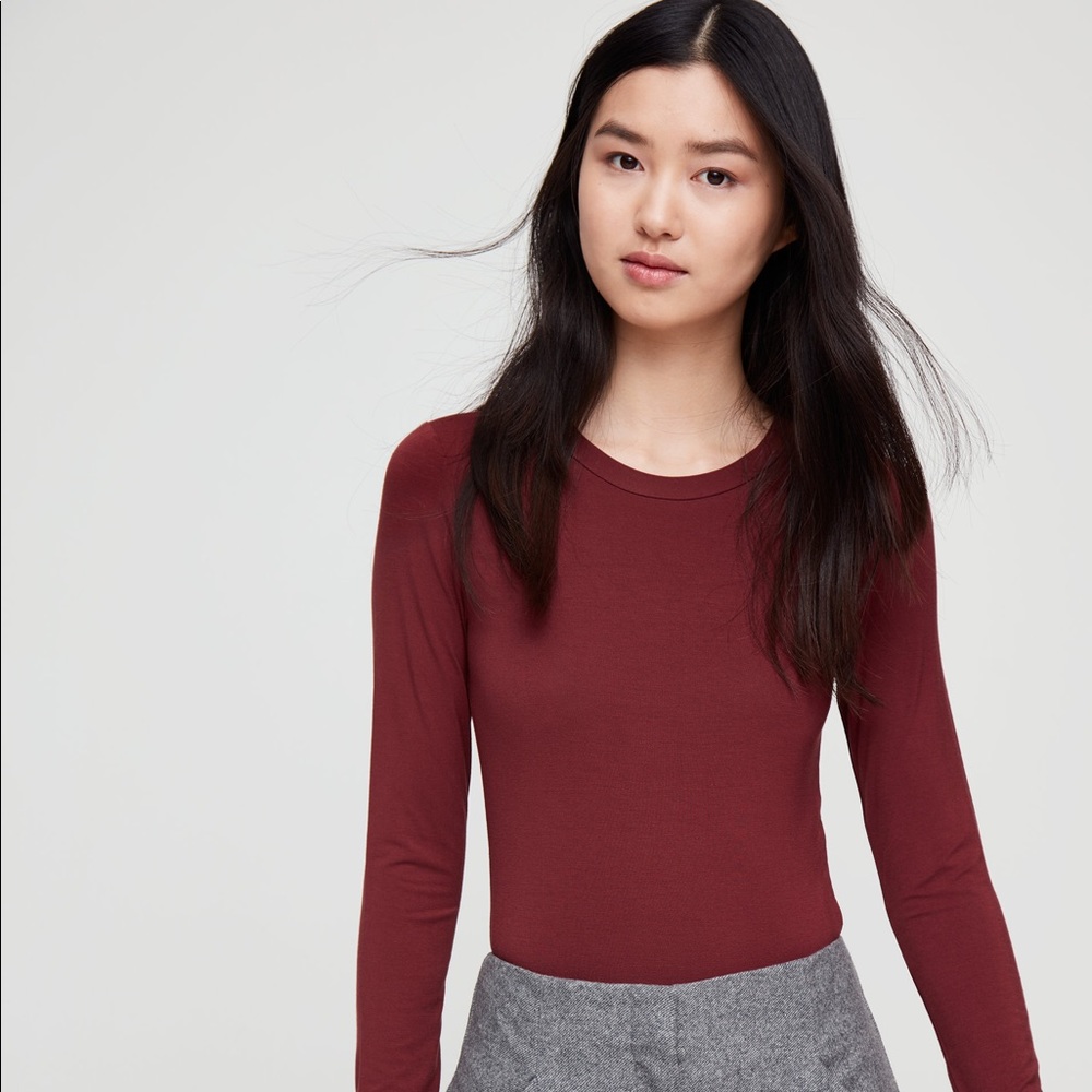 Aritzia somer bodysuit burgundy or black